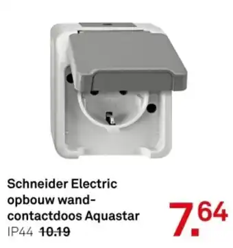 Karwei Schneider Electric opbouw wandcontactdoos Aquastar aanbieding