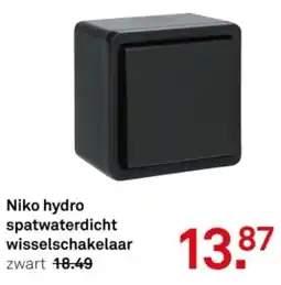 Karwei Niko hydro spatwaterdicht wisselschakelaar aanbieding