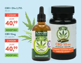 Holland & Barrett CBD+ Olie 2,75% 30ml aanbieding