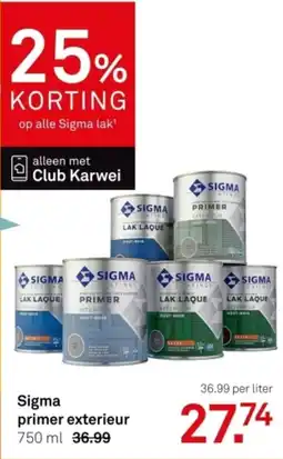 Karwei Sigma primer exterieur aanbieding
