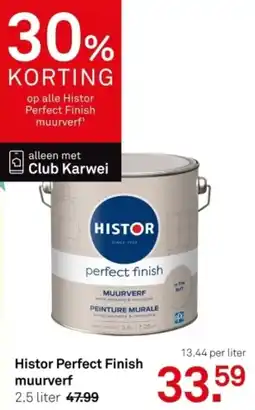 Karwei Histor Perfect Finish muurverf aanbieding