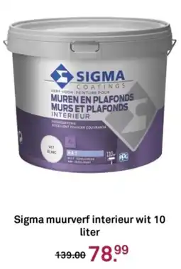 Karwei Sigma muurverf interieur wit aanbieding