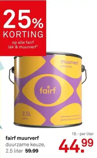 Karwei Fairf muurverf aanbieding
