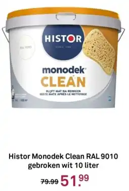 Karwei Histor Monodek Clean RAL 9010 gebroken wit aanbieding