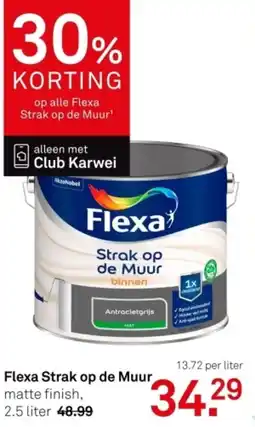Karwei Flexa Strak op de Muur aanbieding