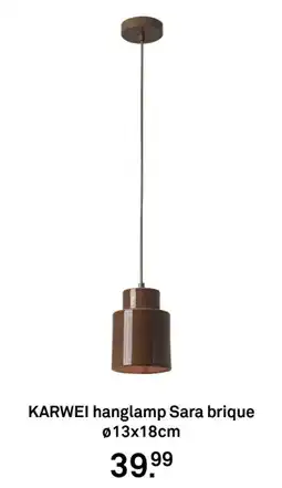 Karwei Karwei hanglamp Sara brique aanbieding
