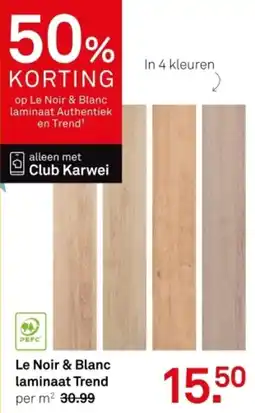 Karwei Le Noir & Blanc laminaat Trend aanbieding