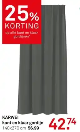 Karwei Karwei kant en klaar gordijn aanbieding