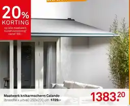 Karwei Maatwerk knikarmscherm Calando aanbieding