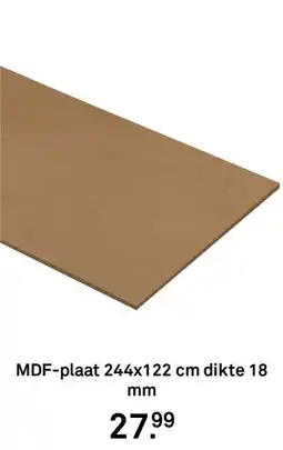 Karwei MDF plaat aanbieding