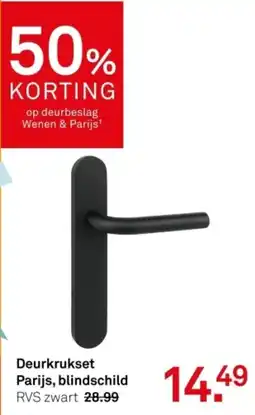 Karwei Deurkrukset Parijs, blindschild aanbieding