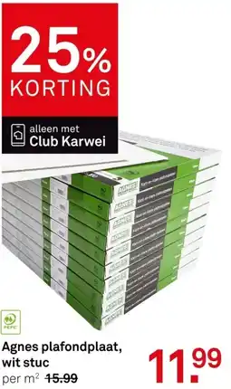 Karwei Agnes plafondplaat, wit stuc aanbieding