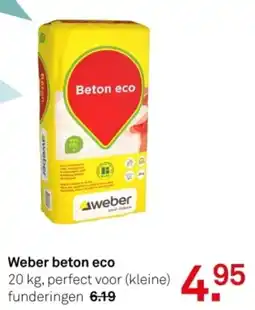 Karwei Weber beton eco aanbieding