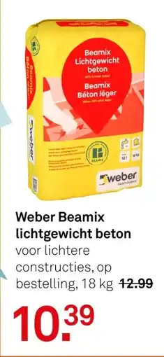 Karwei Weber Beamix lichtgewicht beton aanbieding