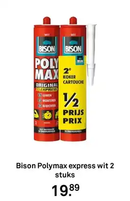 Karwei Bison Polymax express wit aanbieding