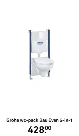 Karwei Grohe wc pack Bau Even 5 in 1 aanbieding