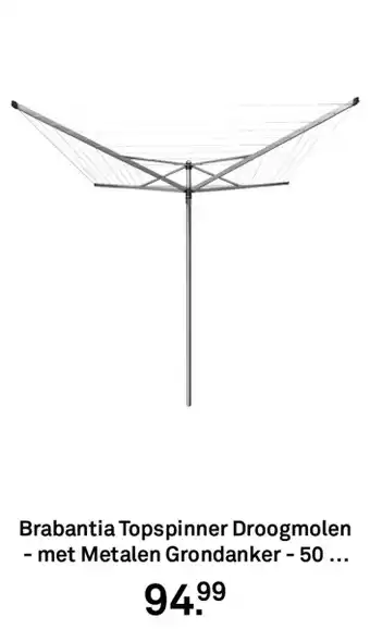 Karwei Brabantia Topspinner Droogmolen aanbieding