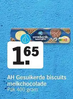 Albert Heijn AH Gesuikerde biscuits melkchocolade aanbieding