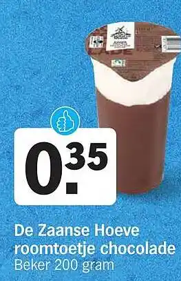 Albert Heijn De Zaanse Hoeve roomtoetje chocolade aanbieding