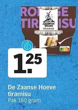 Albert Heijn De Zaanse Hoeve tiramisu aanbieding