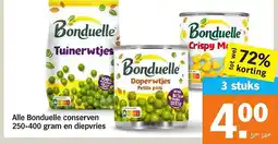Albert Heijn Alle Bonduelle conserven  en diepvries aanbieding