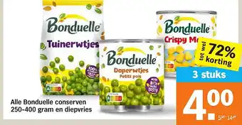 Albert Heijn Alle Bonduelle conserven  en diepvries aanbieding