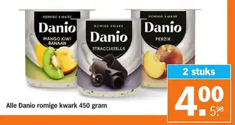 Albert Heijn Alle Danio romige kwark aanbieding