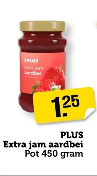Coop Plus Extra jam cardbel aanbieding