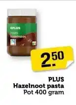 Coop Plus Hazelnoot pasta aanbieding