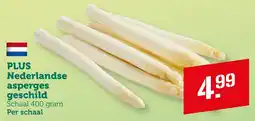 Coop Plus Nederlandse asperges geschild aanbieding