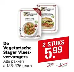 Coop De Vegetarische Slager Vleesvervangers aanbieding