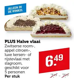 Coop Plus Halve vlaai aanbieding