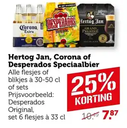 Coop Hertog Jan, Corona of Desperados Speciaalbier aanbieding