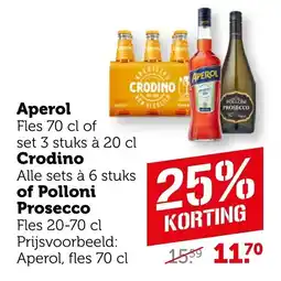 Coop Aperol of Crodino of Polloni Prosecco aanbieding