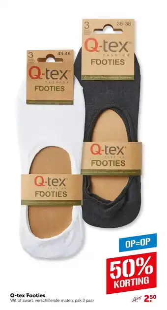 Coop Q-tex Footies aanbieding