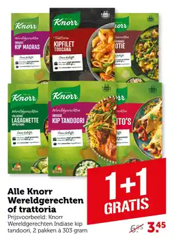 Coop Knorr Wereldgerechten of trattoria aanbieding
