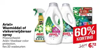 Coop Ariel + Wasmiddel of vlekverwijderaar spray aanbieding