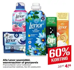 Coop Lenor wasmiddel, wasverzachter of geurparels aanbieding