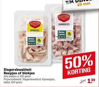 Coop Slagerskwaliteit Reepjes of blokjes aanbieding