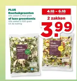 PLUS PLUS Roerbakgroenten of luxe groentemix aanbieding