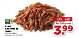PLUS PLUS Shoarma of gyros aanbieding