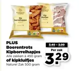 PLUS PLUS Boerentrots Kipborrelhapjes of kipkluifjes aanbieding