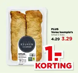 PLUS PLUS Verse loempia's aanbieding