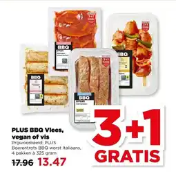 PLUS PLUS BBQ Vlees, vegan of vis aanbieding