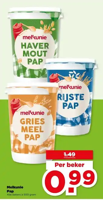 PLUS Melkunie Pap aanbieding