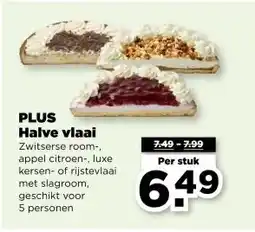PLUS PLUS Halve vlaai aanbieding