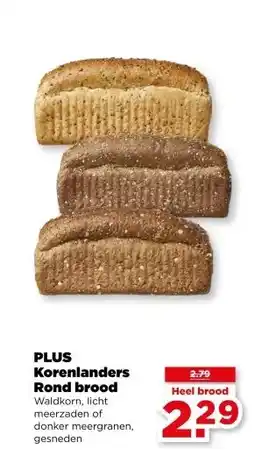 PLUS PLUS Korenlanders Rond brood aanbieding