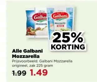PLUS Alle Galbani Mozzarella aanbieding