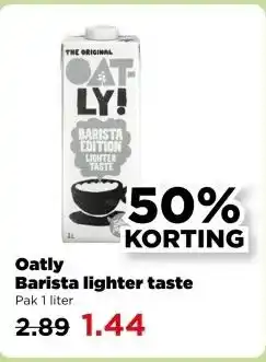 PLUS Oatly Barista lighter taste aanbieding