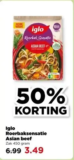 PLUS Iglo Roerbaksensatie Asian beef aanbieding